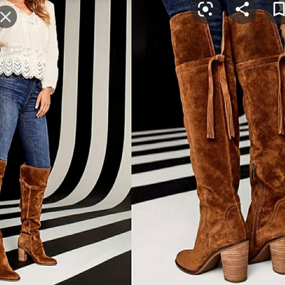 Gorgeous leather knee high boots